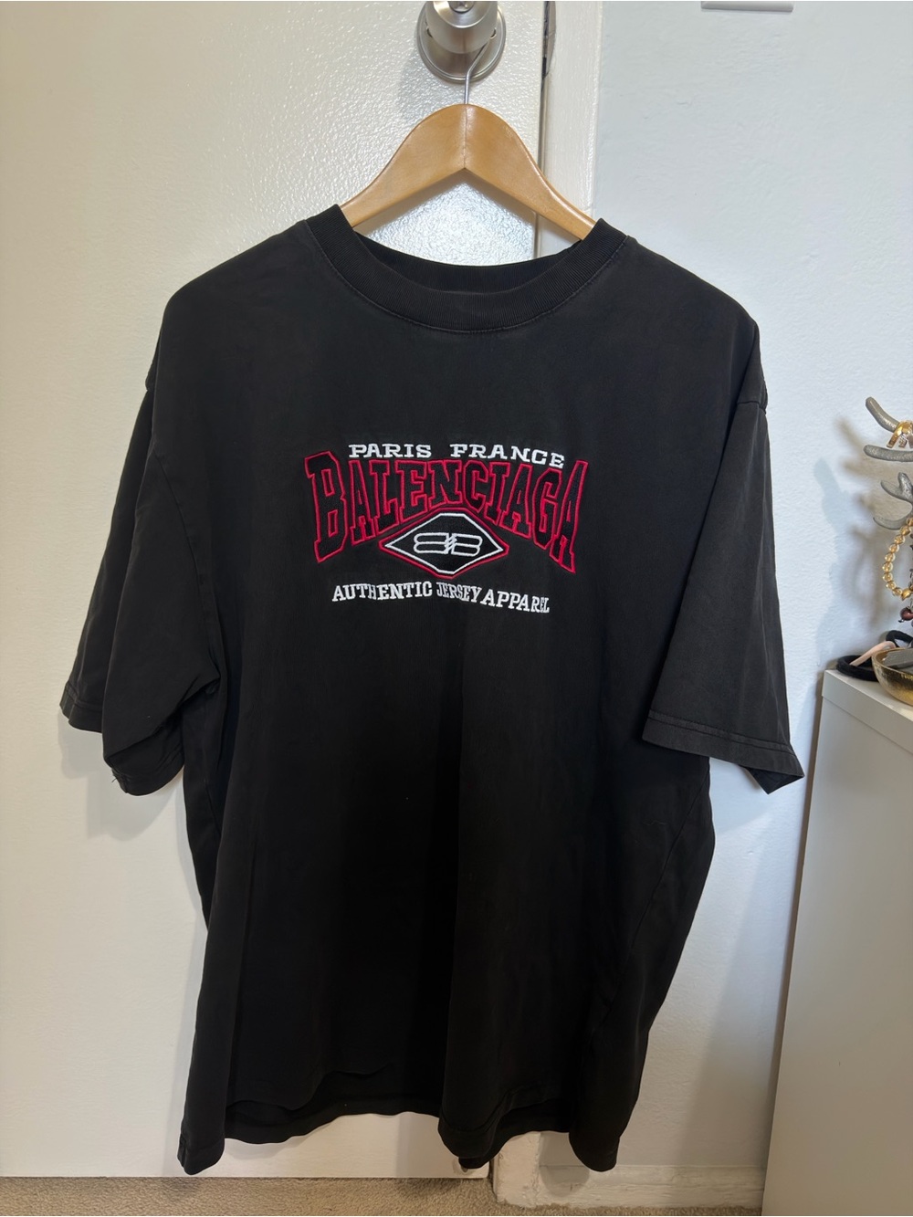 Men’s Balenciaga Black Graphic T-Shirt